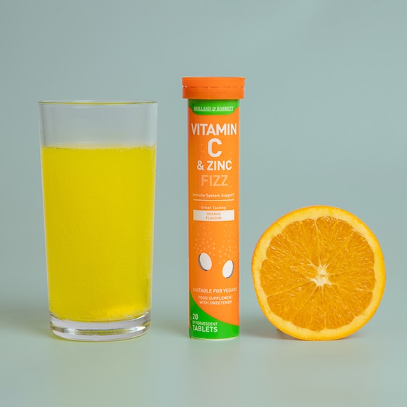 Viên sủi Holland & Barett Vitamin C & Zinc Orange